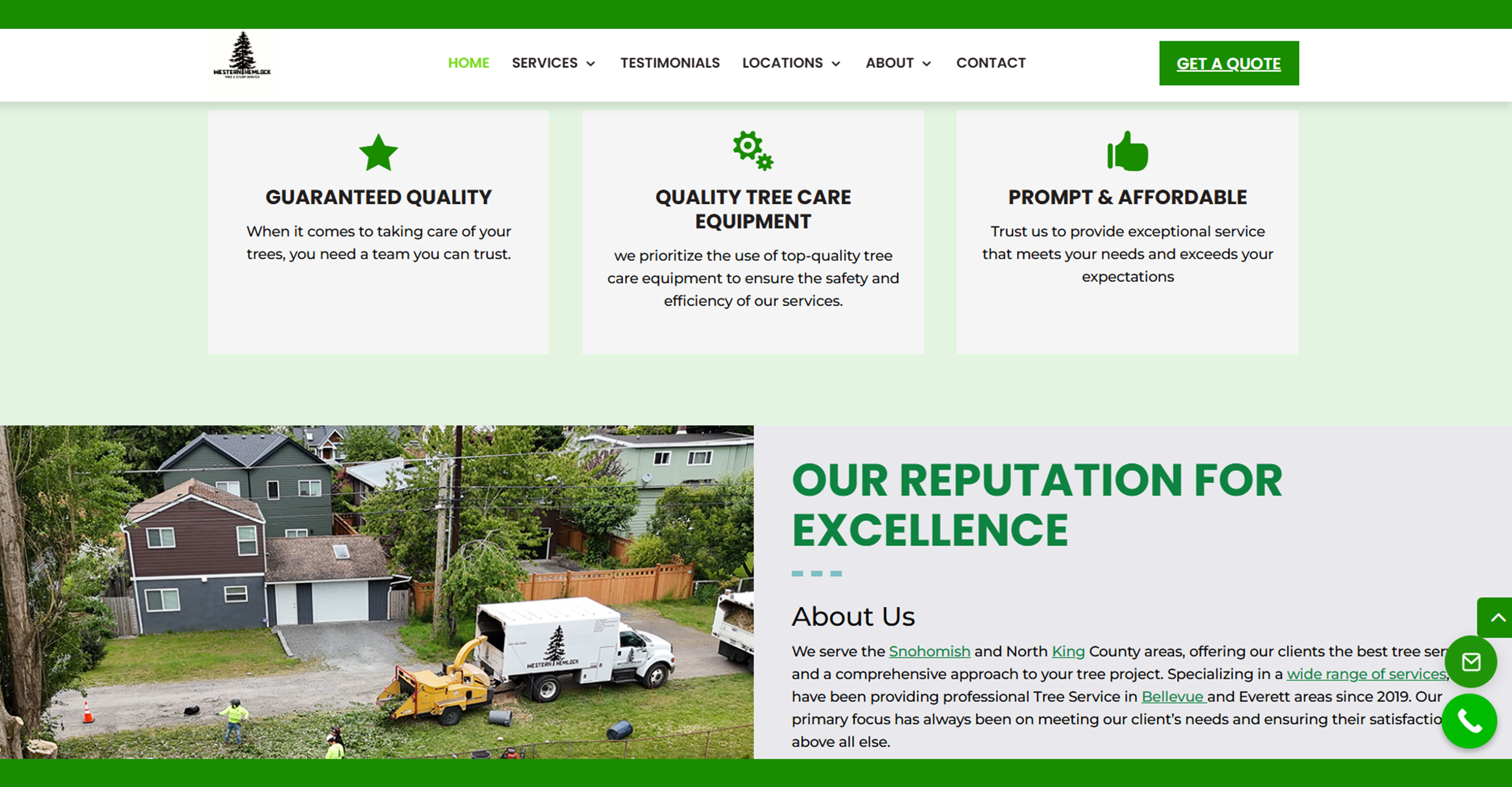 Western Hemlock Tree & Stump Service screenshot